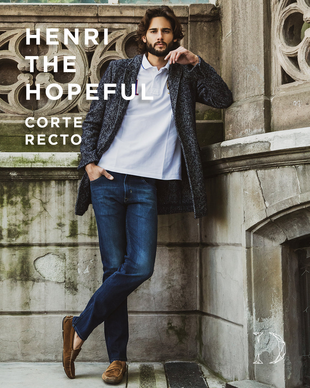 Henri the Hopeful, jeans corte recto para hombres