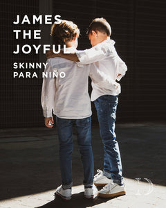 James the Joyful, jeans skinny para niños de 3 a 8 años